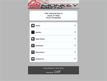 Tablet Screenshot of monkeymoto.com